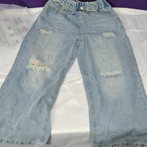 Light Blue Distressed Kids Jeans NWOT